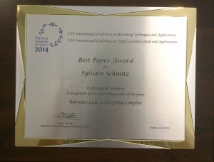 RTA-TLCA Best Paper Award